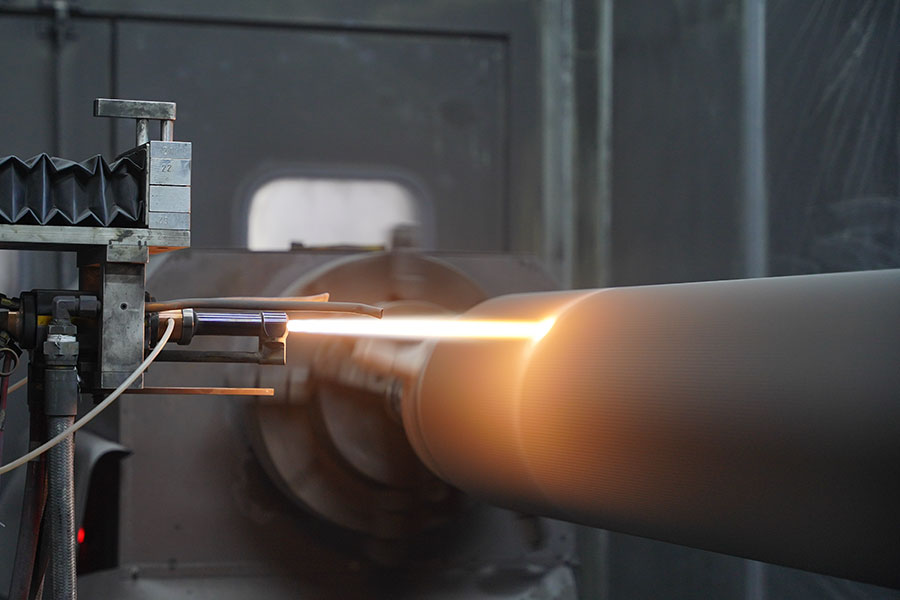 Tungsten jet treatment